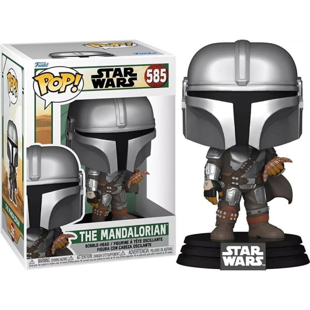 Funko Pop! Star Wars – The Mandalorian with Pouch #585 Vinyl Bobblehead